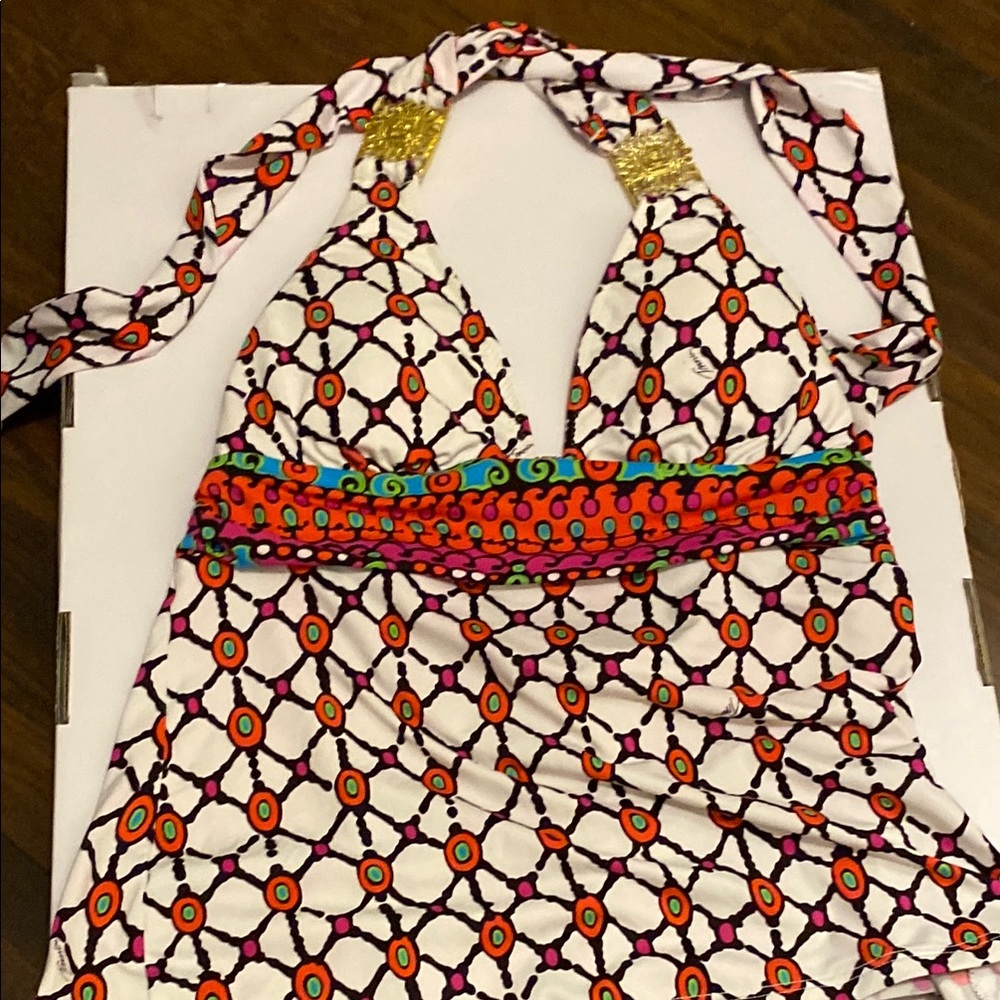 Trina Turk Halter Swim Tank Top - Picture 7 of 12